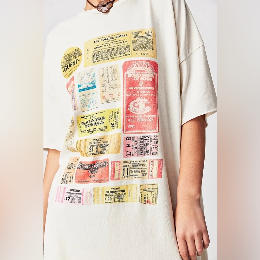 NWT Rolling Stones Ticket Tee